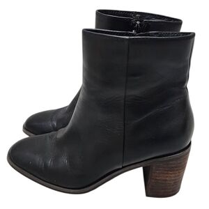Lucky Brand Black Leather Ankle Boots Sz7